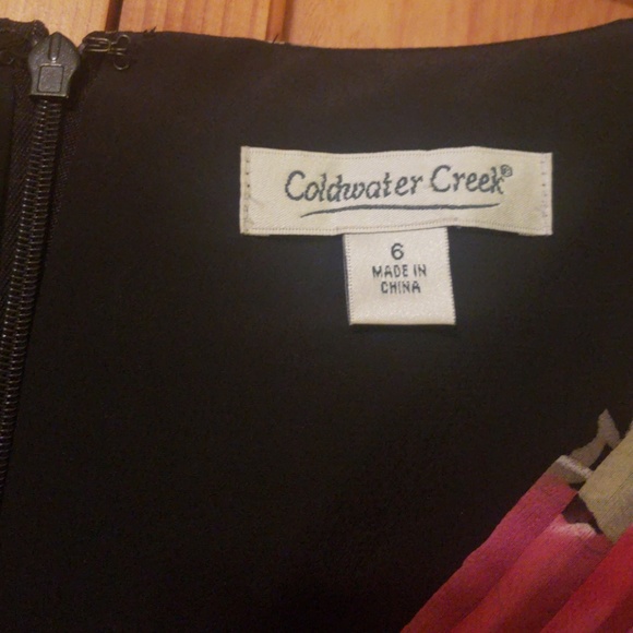 100% Silk STUNNING Coldwater Creek Dress - Picture 6 of 8